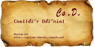 Csellár Dániel névjegykártya
