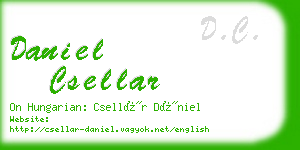 daniel csellar business card